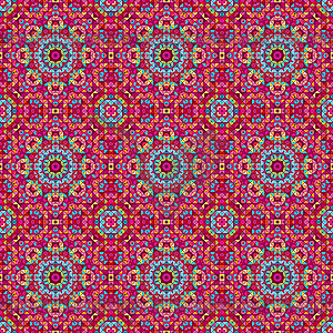 Ornamental seamless pattern. Abstract red - vector clipart