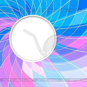 Abstract background. Round frame. Circle shape. Blu - vector image