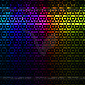 Multicolor abstract lights disco background. Star - vector EPS clipart