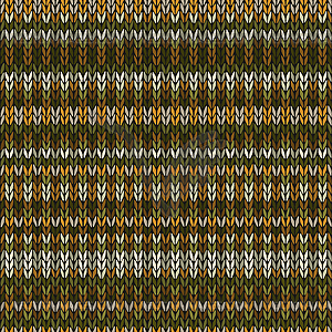 Multicolored Seamless Knitted Pattern - vector image