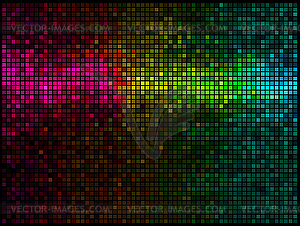 Multicolor abstract lights disco background. - vector clip art