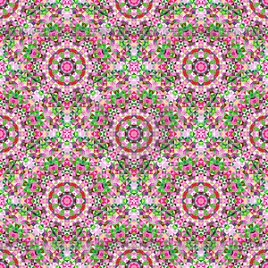 Abstract Seamless Color Geometric Pattern - vector clip art