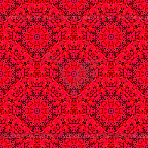 Abstract Seamless Red Geometric Pattern - vector image