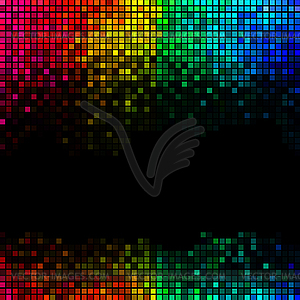 Multicolor abstract lights disco background. - vector image