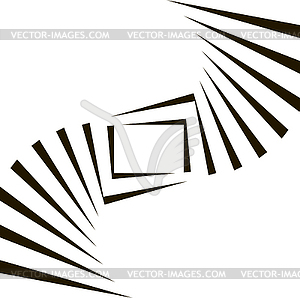 Geometric Black and White Background - vector image