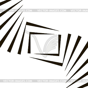 Geometric Black and White Background - vector clip art