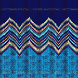 Seamless knitting Christmas pattern - vector clipart