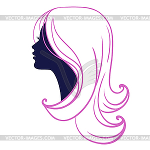 woman face silhouette profile