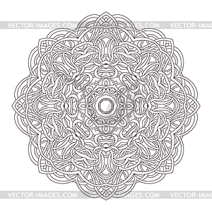 Mandala. Vintage decorative . round lace design - vector clipart