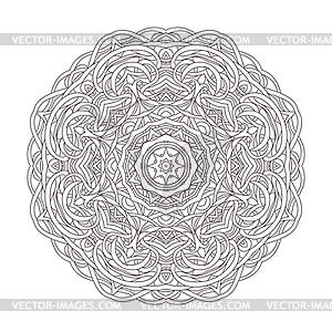 Mandala. Vintage decorative . round lace design - vector image