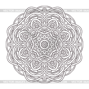 Mandala. Vintage decorative . round lace design - vector image