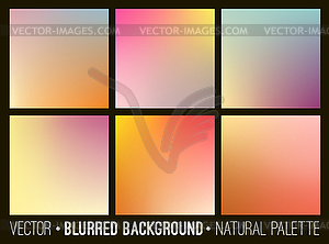 Blurred abstract backgrounds set. Smooth template - vector image