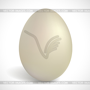 Chocolate egg. Happy Easter. White chocolate - vector clipart