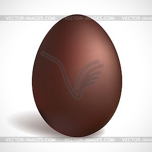 Chocolate egg. Happy Easter concept - vector image