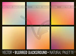 Colorful gradient abstract backgrounds set. Smooth - vector clip art