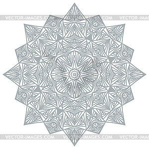 Graphic round decorative pattern - vector image