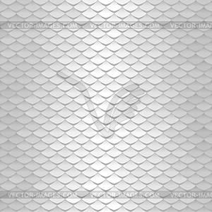 White texture. Abstract scale pattern. Roof tiles - vector image