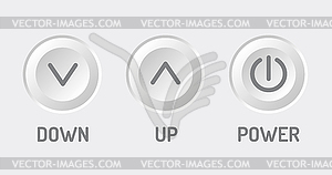 Control Panel. Brightness adjustment. Variable - vector clip art