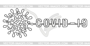 COVID-19 coronavirus protection concept banner. - vector image