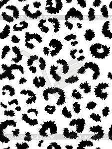 Seamless leopard fur pattern. Fashionable wild - vector image