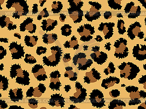 Seamless leopard fur pattern. Fashionable wild - vector clipart