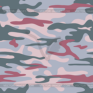 Seamless classic camouflage pattern. Camo fishing - vector image