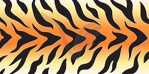 Tiger stripes skin print design. Stripes pattern. - vector clip art