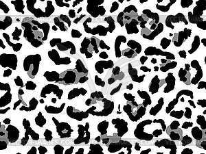 Seamless leopard fur pattern. Fashionable wild - vector image