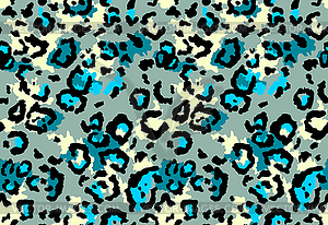 Seamless leopard fur pattern. Fashionable wild - vector image