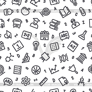 Education Seamless Pattern - vector clipart