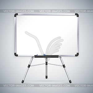 Office Whiteboard on Tripod - vector image