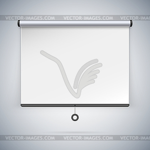 Projection Screen to Showcase Your Projects - vector clipart