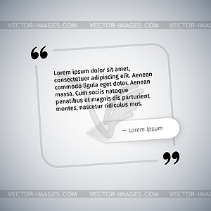 Simple Quote Template - vector image