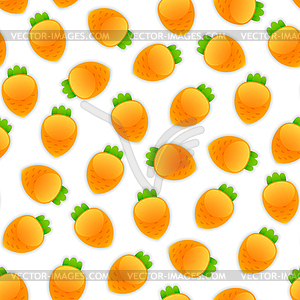 Seamless Pattern with Carrots - vector clipart