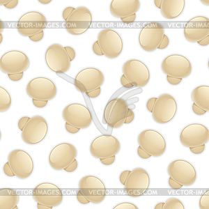 Seamless Background with Mushrooms - vector image