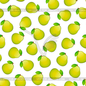 Seamless Pattern with Pears - vector clipart