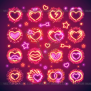 Valentine Hearts с паетками - изображение векторного клипарта