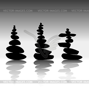 Relax Zen Stones Balanced Vector Clipart