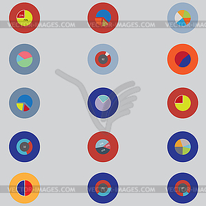 Infographic elements. set is round . Items for - vector image