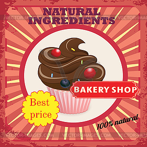 Cakes label - vector clipart