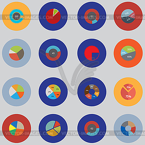 Infographic elements. set is round . Items for - vector EPS clipart