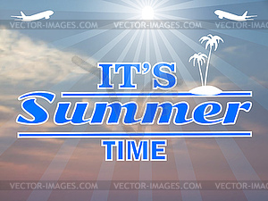 Summer background - vector image