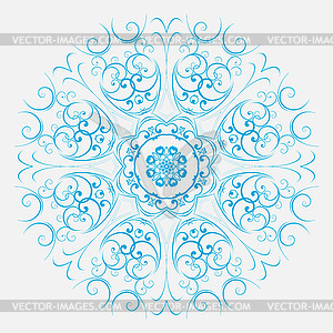 Abstract design of circular pattern. Round Mandala - vector clip art