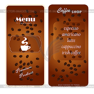 Menu template - vector clipart