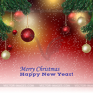 Greeting Christmas card - vector clipart