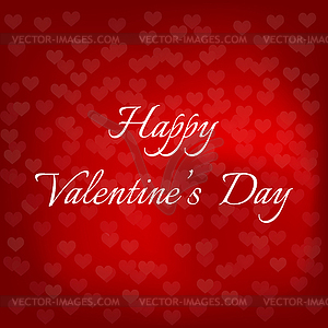 Congratulatory background of Valentine`s day - vector image