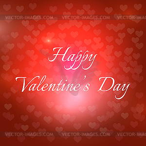 Congratulatory background of Valentine`s day - vector clipart