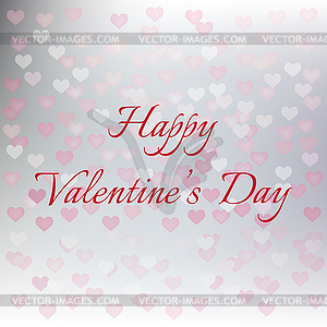 Congratulatory background of Valentine`s day - vector image