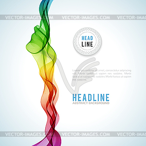 Abstract blue wave - vector clipart