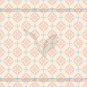 Pastel retro seamless pattern - vector clip art